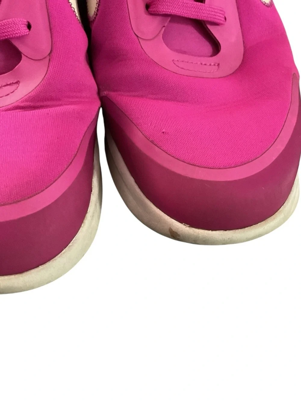 Nike “Amixa” Fire Pink Athletic Sneakers w/White Swoosh